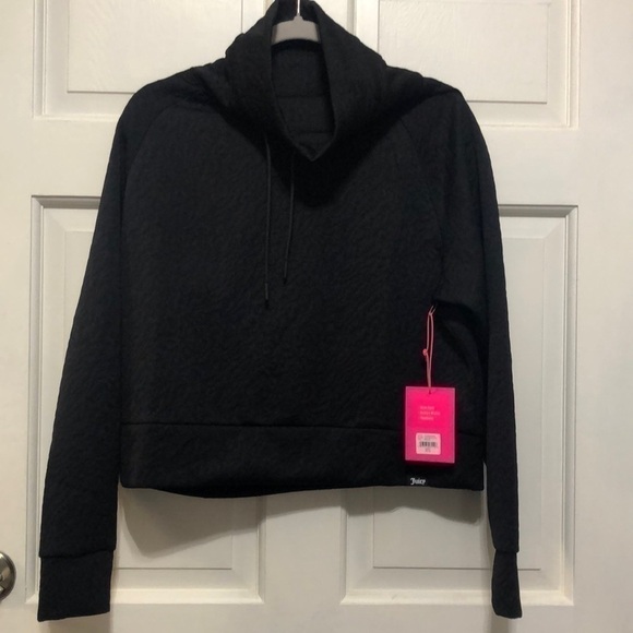 JUICY Couture Women’s Jacquard Quilted Crop Pullover M NWT - Picture 1 of 7